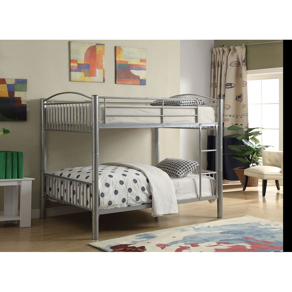 ACME Cayelynn Bunk Bed (Full/Full) in Silver-Boyel Living